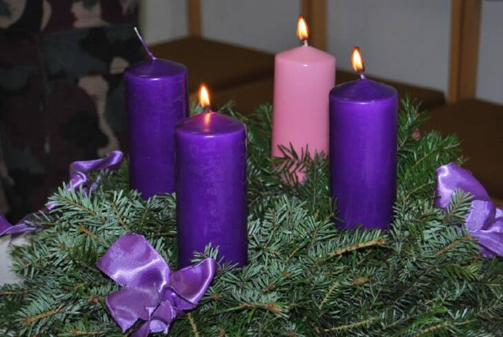 Meggyjtottuk az adventi 3. gyertyt.